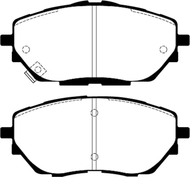 Ebc 2017+ Toyota C-Hr 2.0L Yellowstuff Front Brake Pads 1
