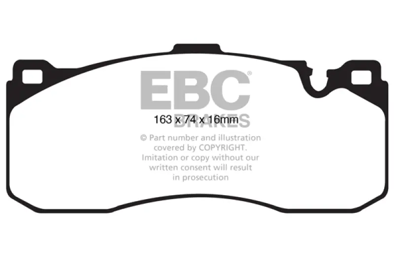 Ebc Bluestuff Performance Front Brake Pads For 2008–2010 Bmw 135I Twin-Turbo 3.0L 1