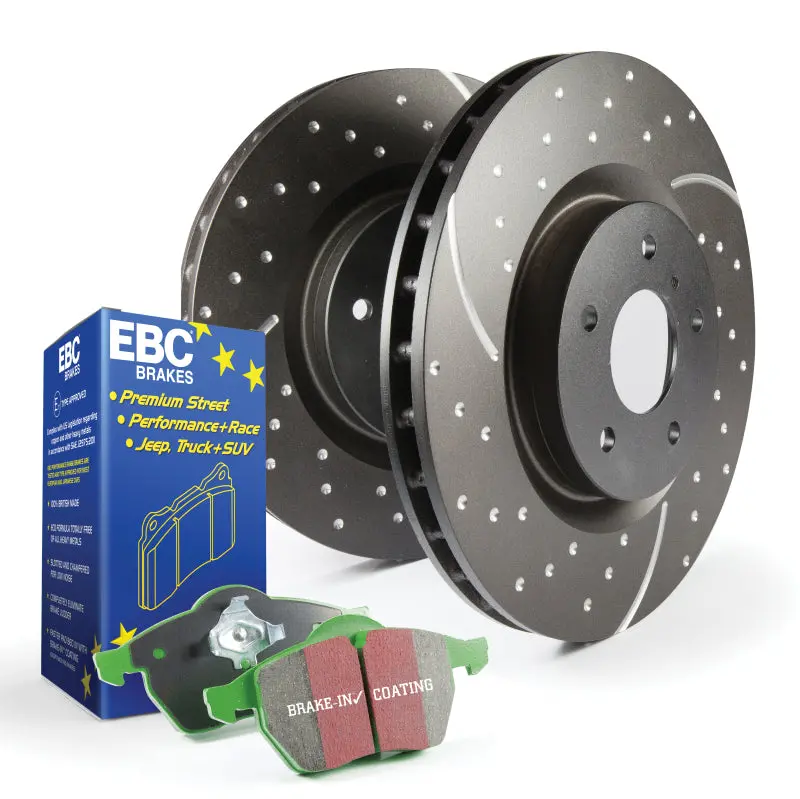 Ebc Greenstuff Brake Pad And Drilled & Grooved Rotor Kit – S10 Series 1