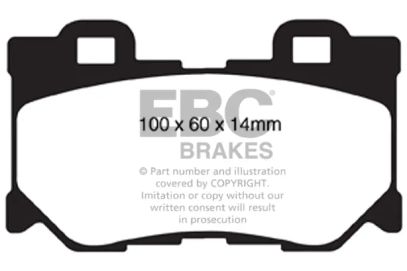 Ebc Redstuff High-Performance Rear Brake Pads For 2008–2013 Infiniti Fx50 5.0L 1