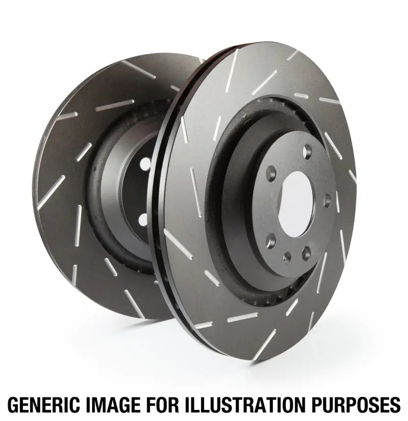 Ebc Usr Slotted Front Brake Rotors For 2010–2012 Hyundai Santa Fe 2.4L 1