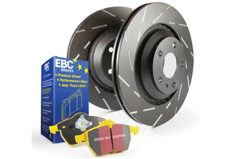 Ebc Yellowstuff High-Performance Brake Pad & Usr Drilled & Slotted Rotor Kit 1