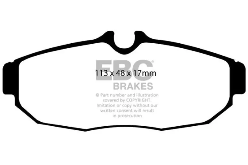 Ebc Yellowstuff Rear Brake Pads – Compatible With 2005–2010 Ford Mustang 4.0L 1