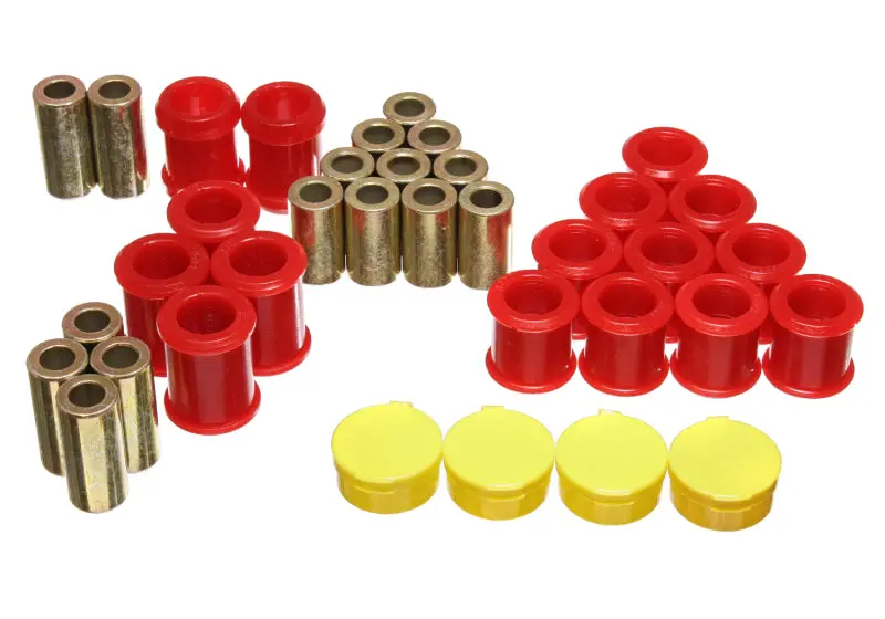 Energy Suspension Red Polyurethane Rear Control Arm Bushing Kit – For 1995–1998 Nissan 240Sx (S14) 1