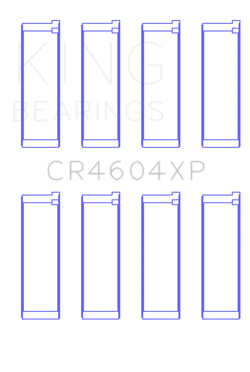 King 07-09 Mazdaspeed 3 L3-Vdt Mzr Disi (T) Duratec High Performance Rod Bearing Set - Size (Std) 1