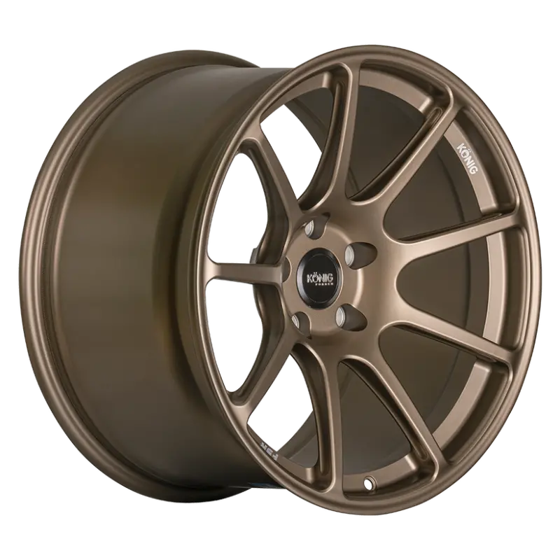 Konig Forged F5R 18X9 5X112 Et42 Satin Bronze Wheel (Knurled Bead) 1
