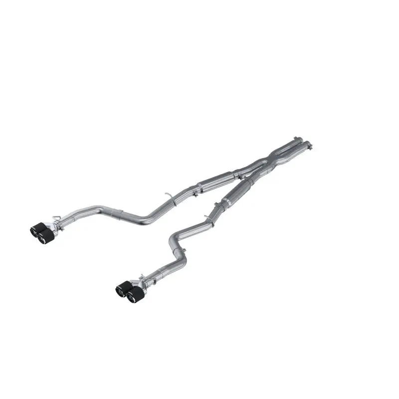 Mbrp Street-Optimized Dual Exhaust System With Carbon Fiber Quad Tips For 2015–2016 Dodge Challenger Rt 5.7L 1