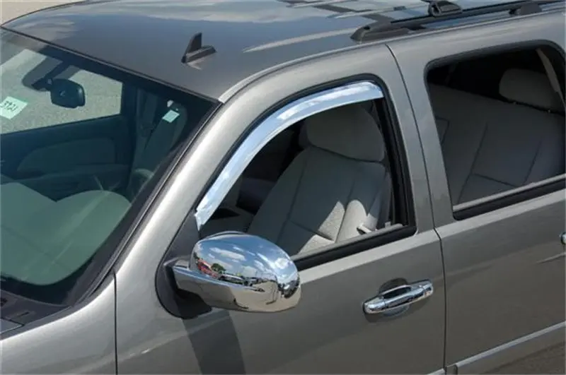 Putco Element Chrome Window Visors For 2014 Chevrolet Silverado Hd Crew Cab – Front Pair Only 1