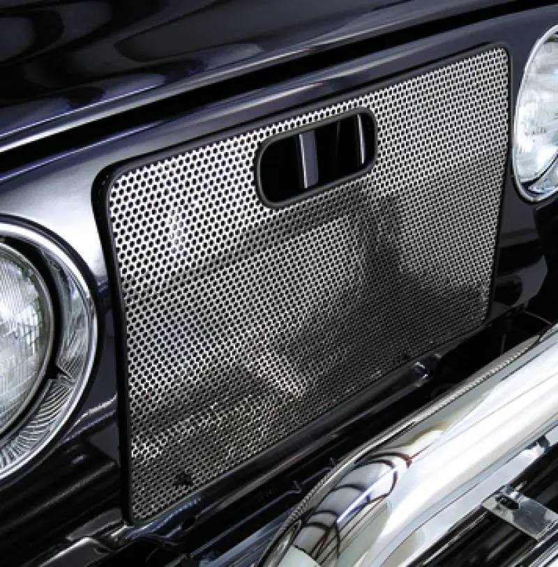 Rugged Ridge 97-06 Jeep Wrangler Stainless Steel Radiator Bug Shield 1