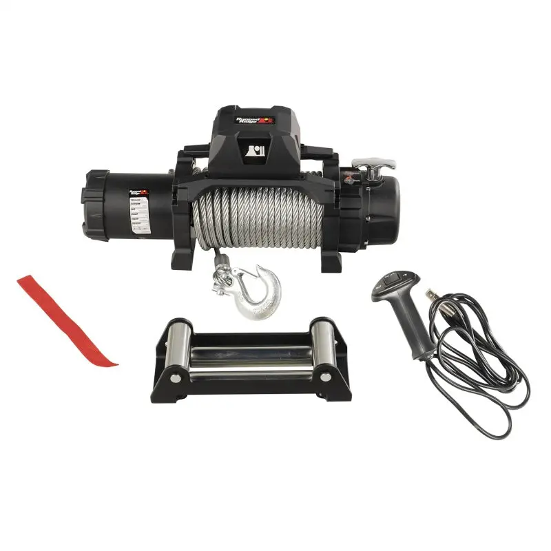 Rugged Ridge Trekker C12.5 Winch – 12,500-Pound Capacity, Wired Remote Control 1
