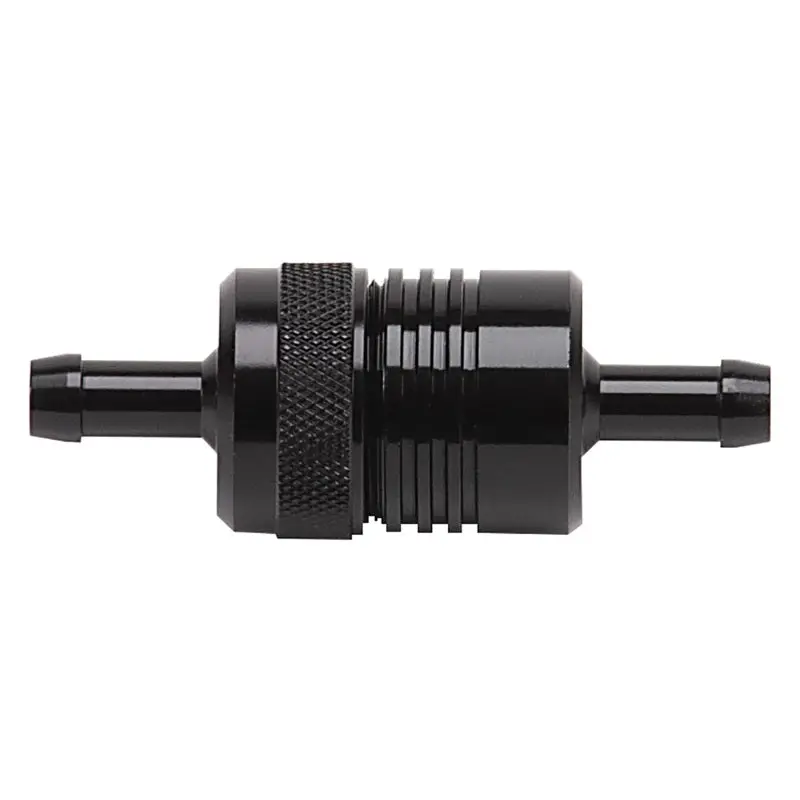 Russell Performance Black Street Fuel Filter — 3" Length, 1-1/8" Diameter, 5/16" Inlet/Outlet 1