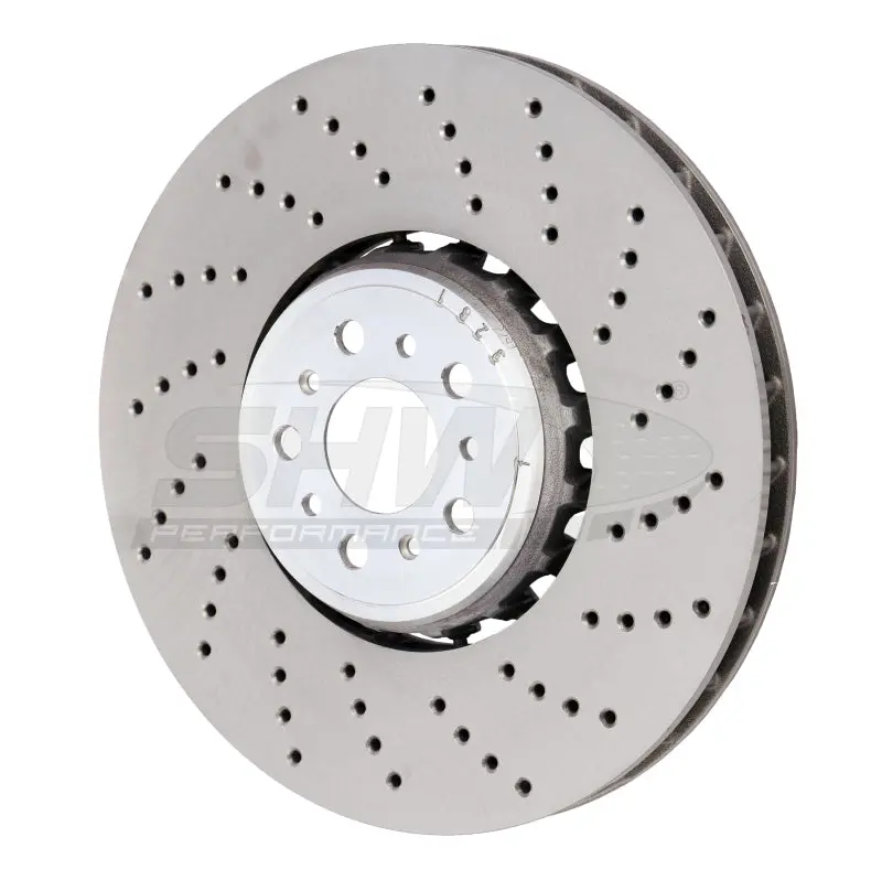 Shw Cross-Drilled Lightweight Front Brake Rotor For 2018–2021 Bmw M5 (4.4L) 1