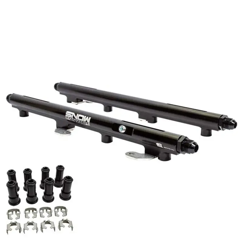 Snow Billet Fuel Rail Kit – 34Mm Injector Height, Return-Style For 2005+ Hemi 5.7L, 6.1L, And 6.4L Engines 1