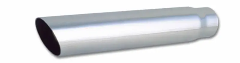 Vibrant 3-Inch Single-Wall Angled Stainless Steel Exhaust Tip – 2.5-Inch Inlet, 18-Inch Length For Trucks & Suvs 1
