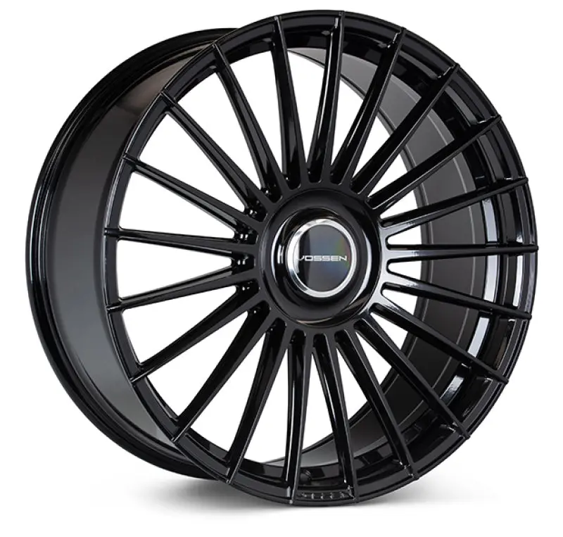 Vossen Hf-8 22X9.5 / 5X112 Bp / Et8 / 66.5 Cb / Deep - Gloss Black Wheel 1
