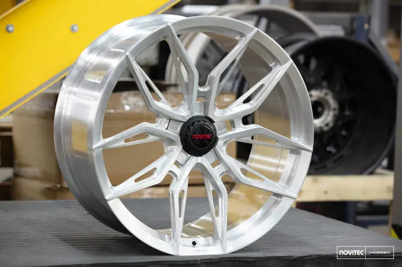 Vossen X Novitec Nf11 Forged Rear Wheel – 22×12″, 5×114.3, Et37, Brushed Gloss Clear Finish (Ferrari Roma Fitment) 1