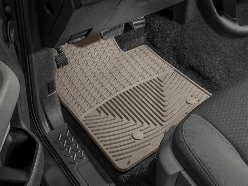 Weathertech Front Rubber Floor Mats For 2003 Honda Civic Hybrid – Tan, All-Weather Protection 1