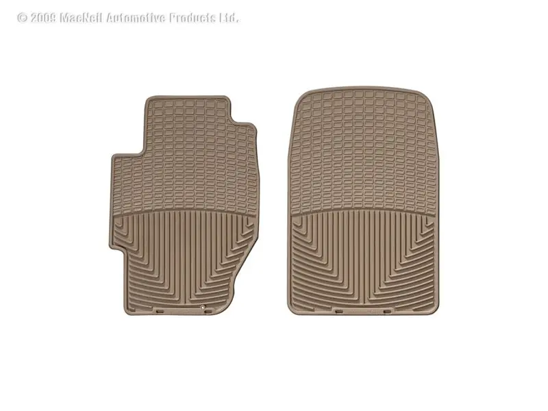Weathertech Front Rubber Floor Mats For 2003 Honda Civic Hybrid – Tan, All-Weather Protection 2