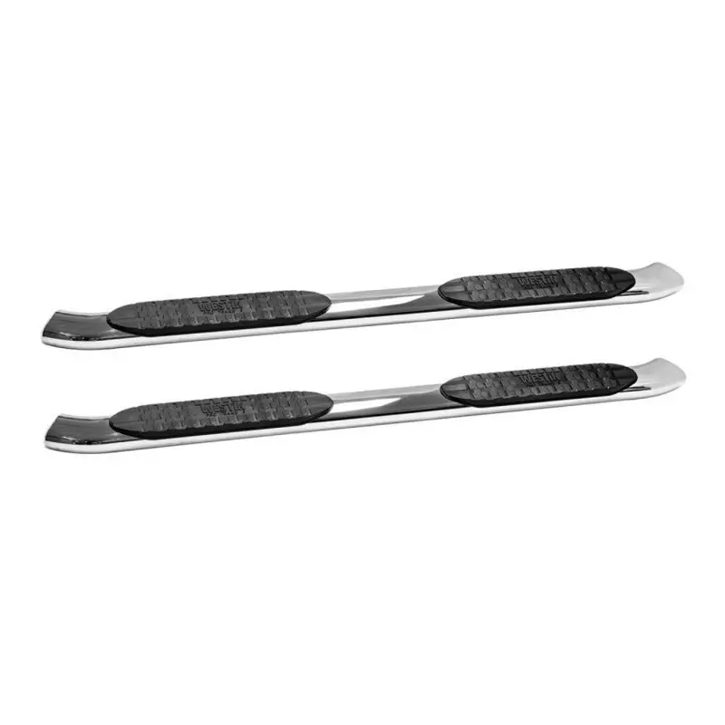 Westin 2007-2013 Chevy Silverado 1500 Crew Cab Pro Traxx 5 Oval Nerf Step Bars - Ss 2